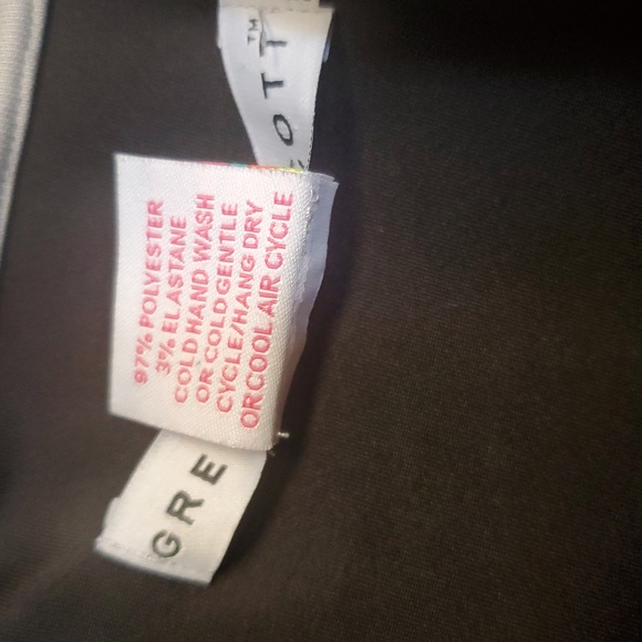 Gretchen Scott Jersey Ruffle Neck Top Tan Goddess  XXL - Picture 10 of 11